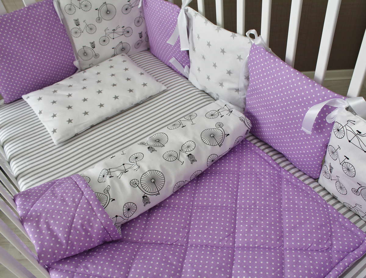 Подушечки в кроватку для новорожденных